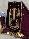 Mah E Rooh 4165 A To E Velvet Embroidered  Siquance Work Salwar Kameez Wholesalers In Delhi